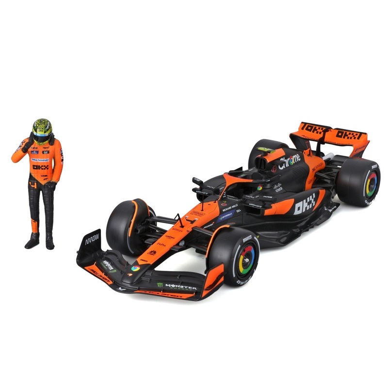 Burago – 1/24 McLaren F1 MCL38 2024 w/Driver figurine #4