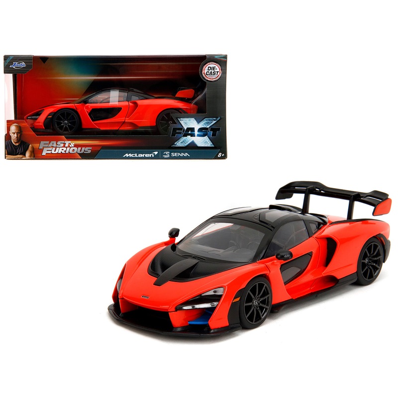 McLaren Senna Red and Black “Fast X” (2023) Movie “Fast & Furious” Series 1/24 Diecast Model Car by Jada