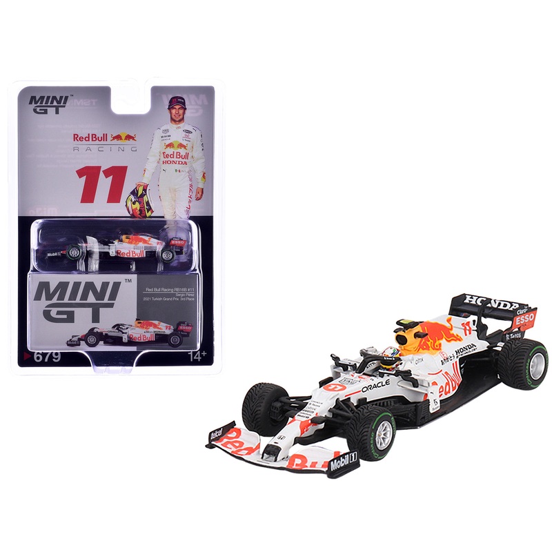 Red Bull Racing RB16B #11 Sergio Perez “Oracle-Honda” 3rd Place Formula One F1 “Turkish GP” (2021) Limited Edition 1/64 Diecast Model Car by Mini GT