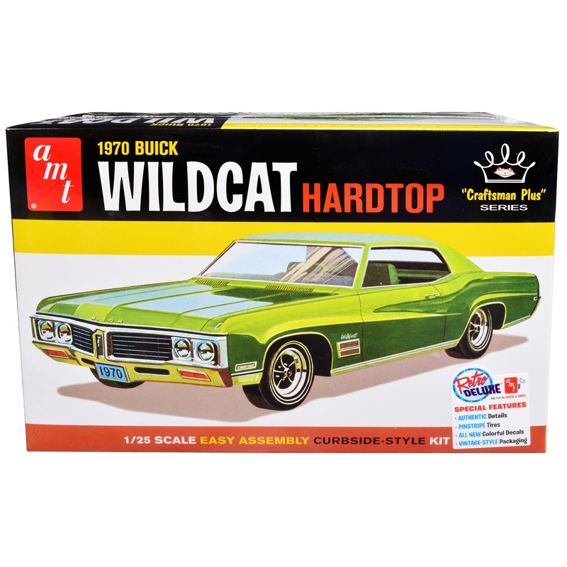 Skill 2 Model Kit 1970 Buick Wildcat Hardtop “Craftsman Plus” Series 1/25 Scale Model by AMT