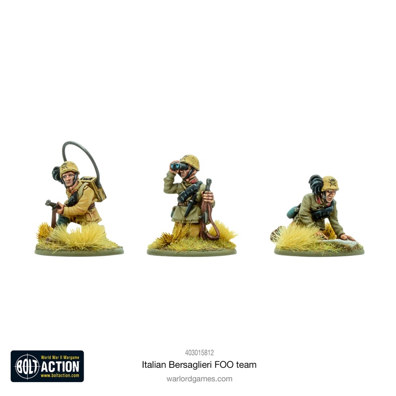 Warlord – Bolt Action: Italian Bersaglieri FOO Team (Metal)