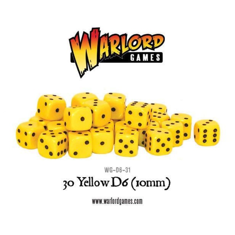 Warlord – Spot dice 10mm – Yellow (30)