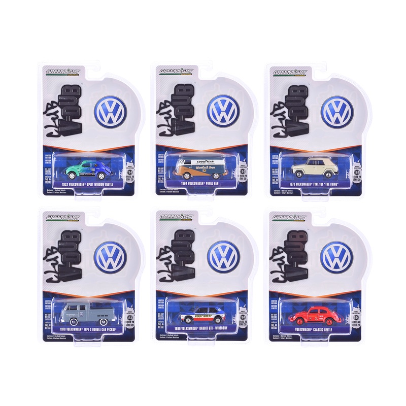 “Club Vee-Dub” Series 20 Set of 6 pieces 1/64 Diecast Model Cars by Greenlight