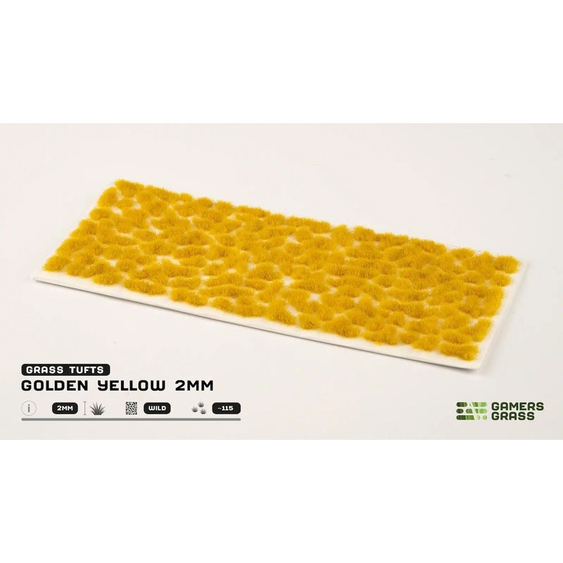 Gamers Grass – 2mm Tufts – Golden Yellow  (GG2-GY)