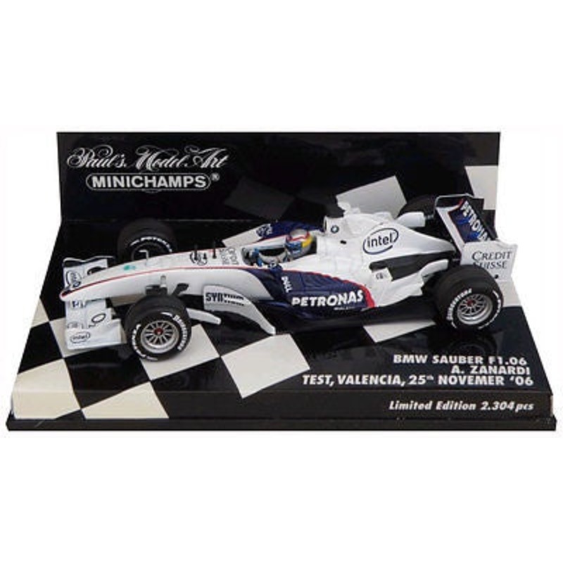 Minichamps – 1/43 BMW Sauber F1.06 (A. Zanardi) Test Valencia 25 Nov 2006