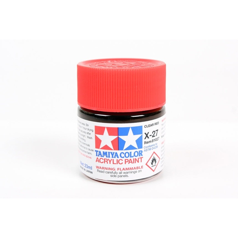 Tamiya – X-27 Clear Red Acrylic (23ml)