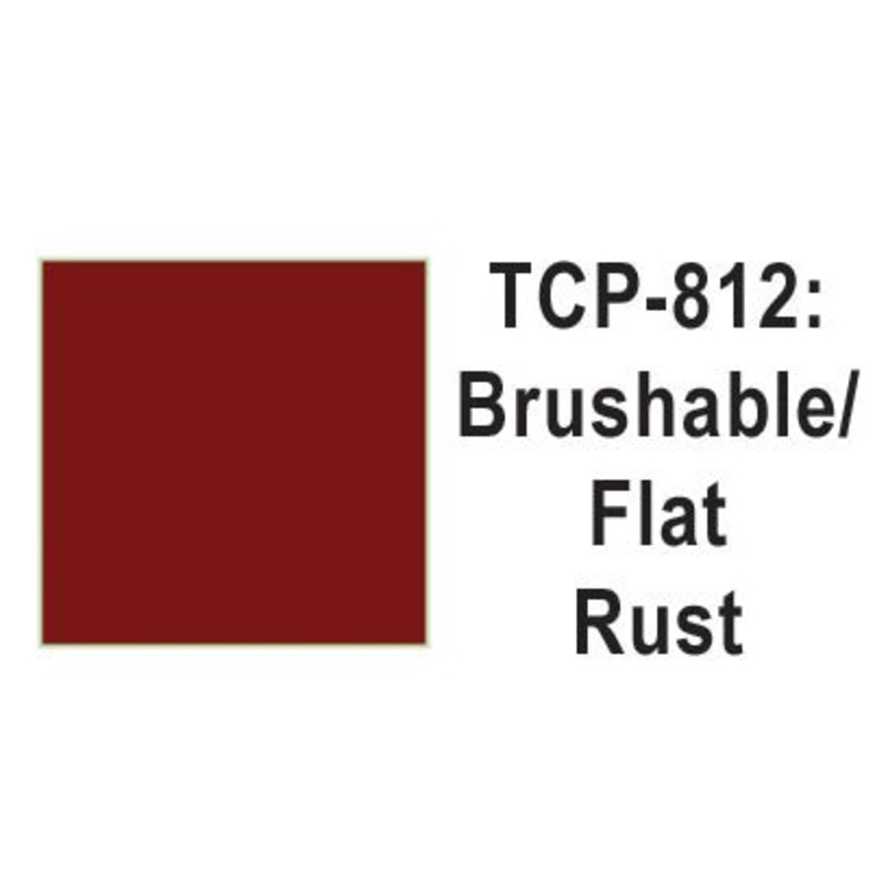 Tru Color TCP-812 Flat Rust Paint 1 Fluid Ounce