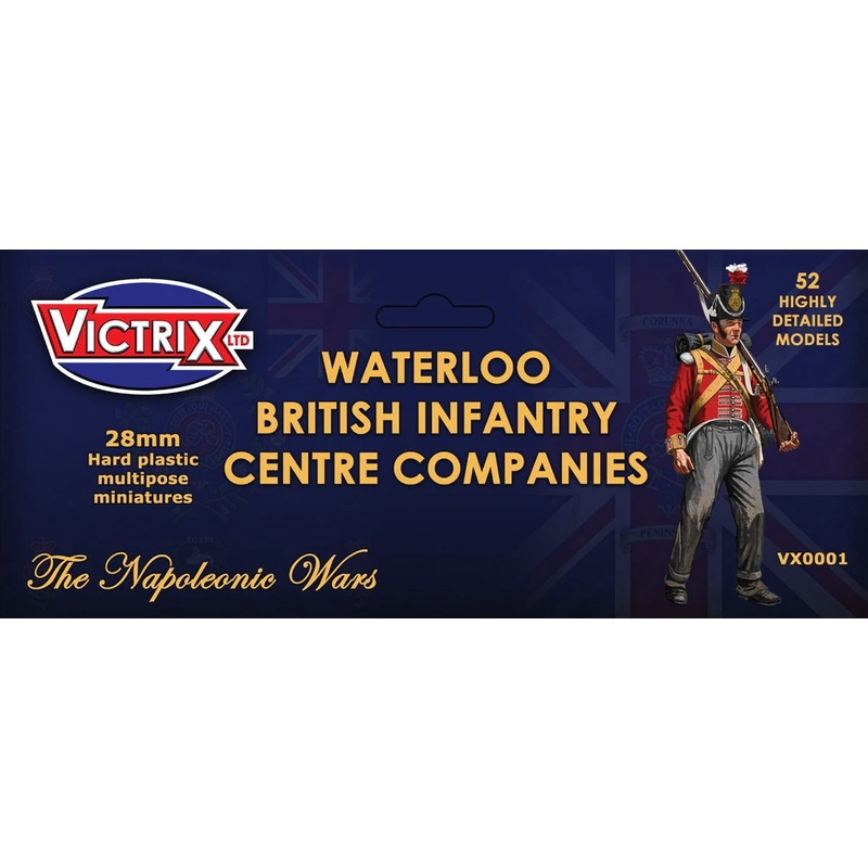Victrix – Waterloo British Infantry Centre Company (52 Plastic Figs.)