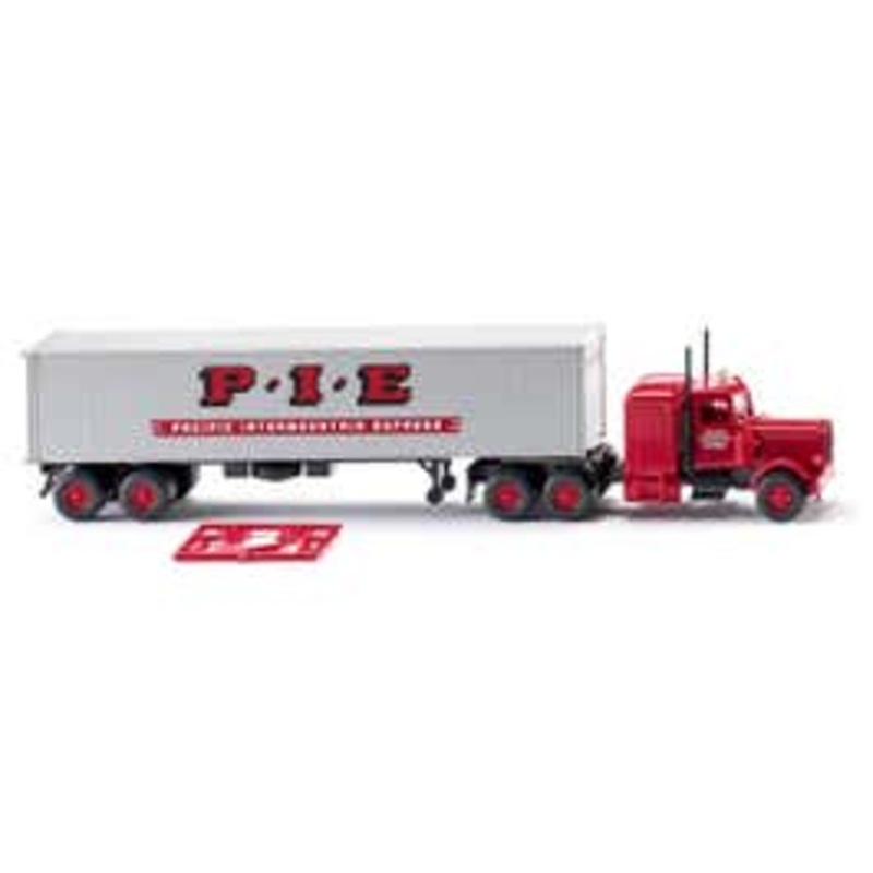 Wiking 52706  HO Container semi-trailer (Peterbilt) “Pacific Intermount. Express”