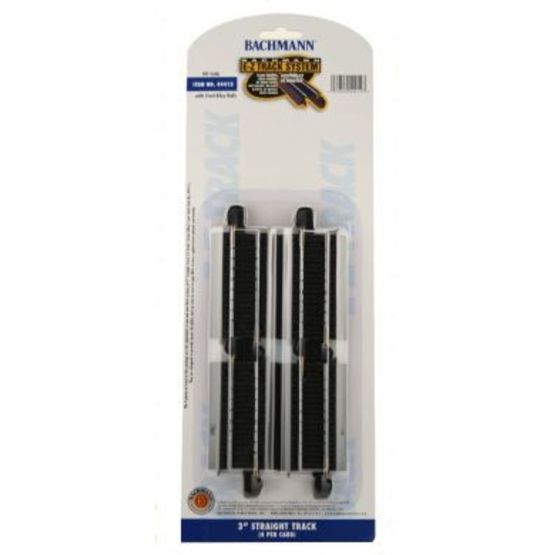 Bachmann 44412 HO Scale 3″ Straight (4 PK)