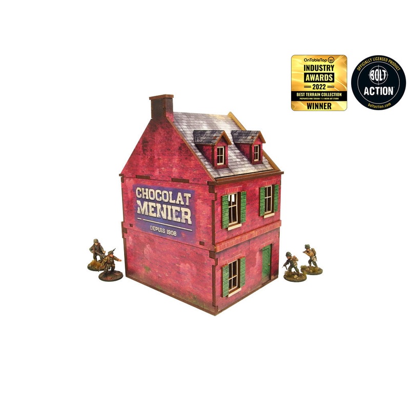 Micro Art Studio – WW2 Normandy Cafe PREPAINTED H00123