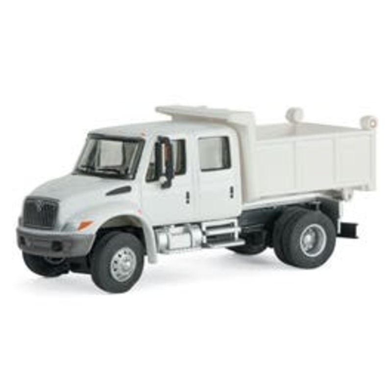 Walthers #949-11634 International 4300 Crew Cab Dump Truck – White