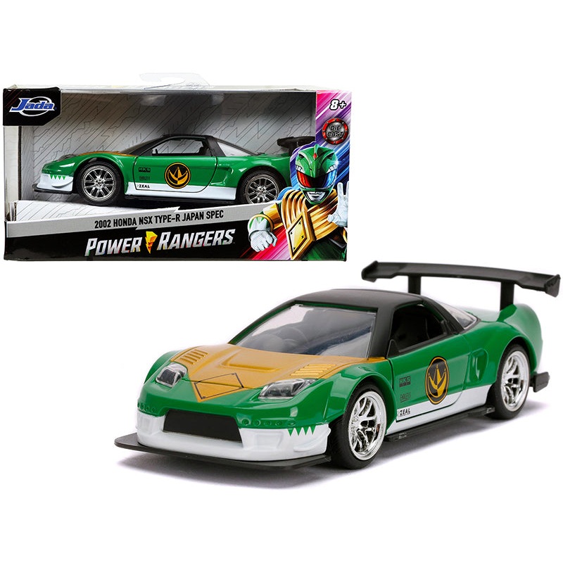 2002 Honda NSX Type-R Japan Spec Green Ranger “Power Rangers” 1/32 Diecast Model Car by Jada