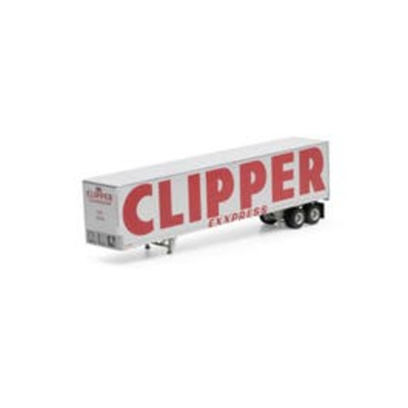 Athearn 16143 HO 45ft Fruehauf Z Van Trailer Clipper #250418