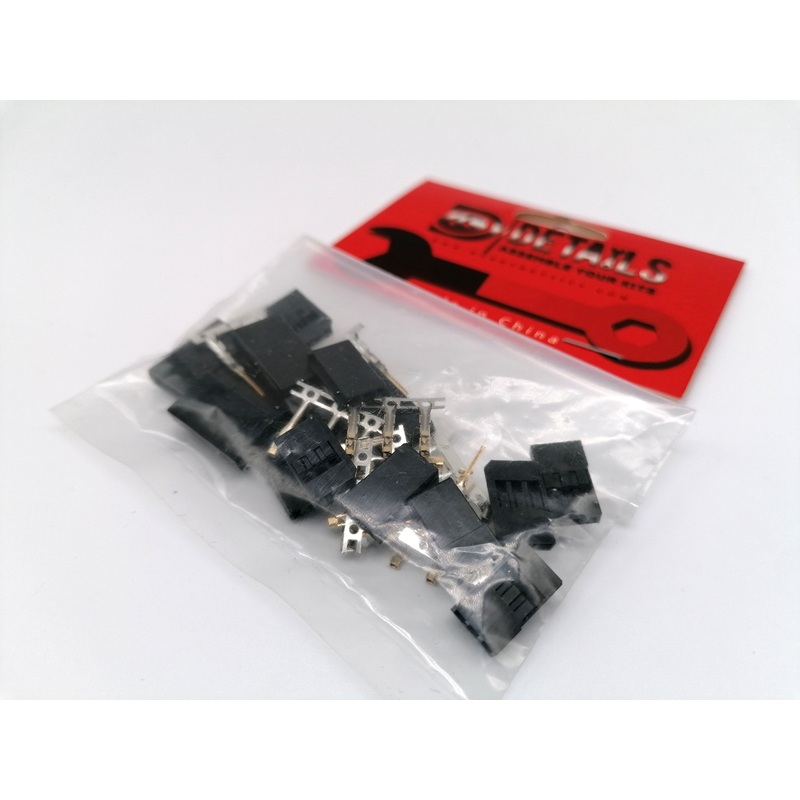 Details – Futaba Plug Male & Female (5 per bag)