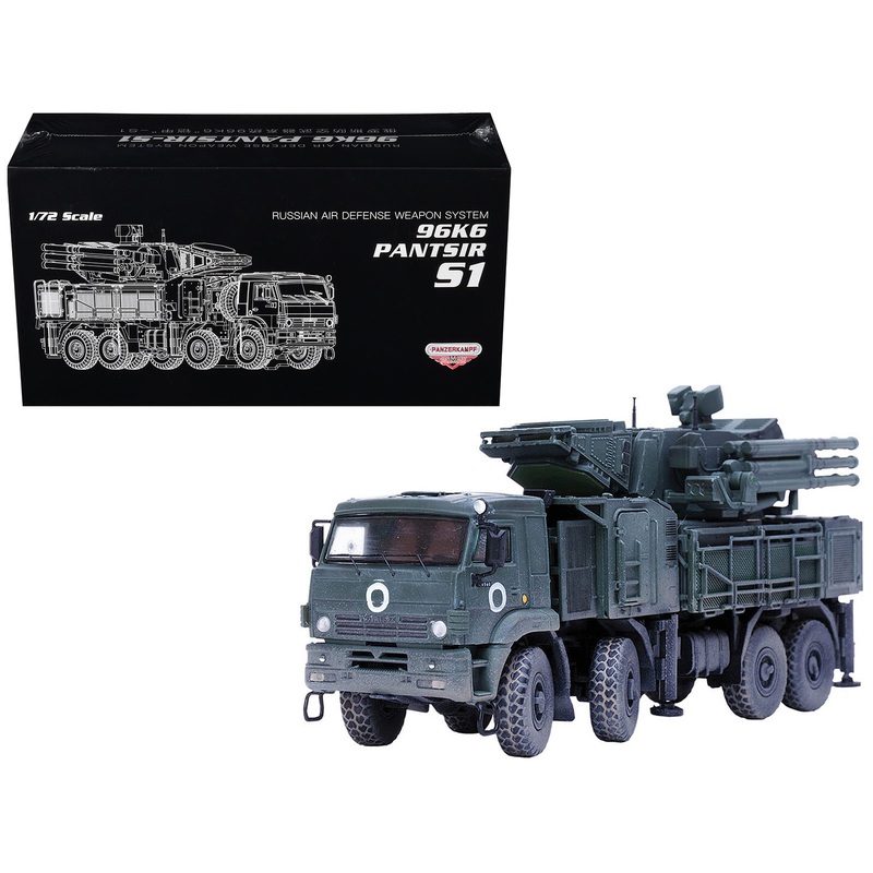 Pantsir S1 96K6 Self-Propelled Air Defense Weapon System “Ukraine War” Russian Army “Armor Premium” Series 1/72 Diecast Model by Panzerkampf