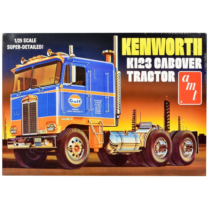 Skill 3 Model Kit Kenworth K-123 Cabover Truck Tractor “Gulf Oil” 1/25 Scale Model by AMT