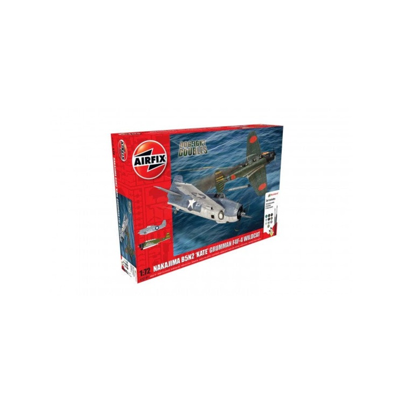 Airfix – 1/72 Nakajima B5N2 ‘Kate’ Grumman F4F-4 Wildcat (Set incl. Paints)