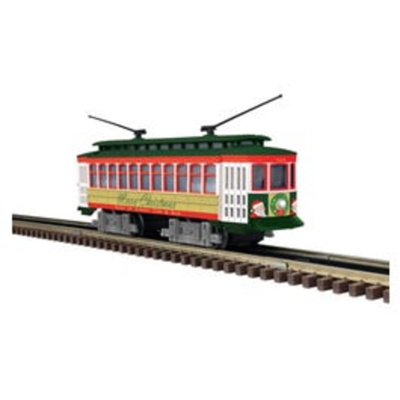 Atlas 1001202 O INDUSTRIAL RAIL TROLLEY MERRY CHRISTMAS #1225