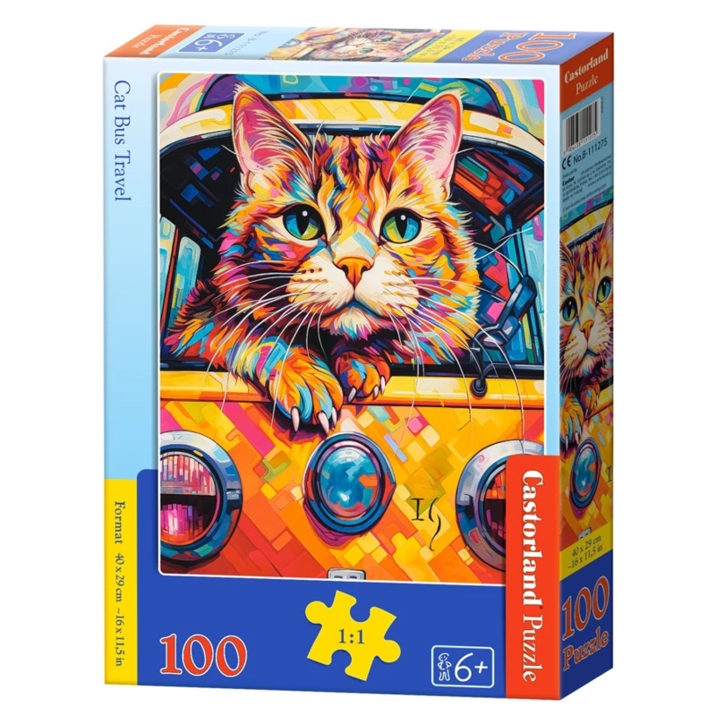 Castorland – Cat Bus Travel (100pcs)