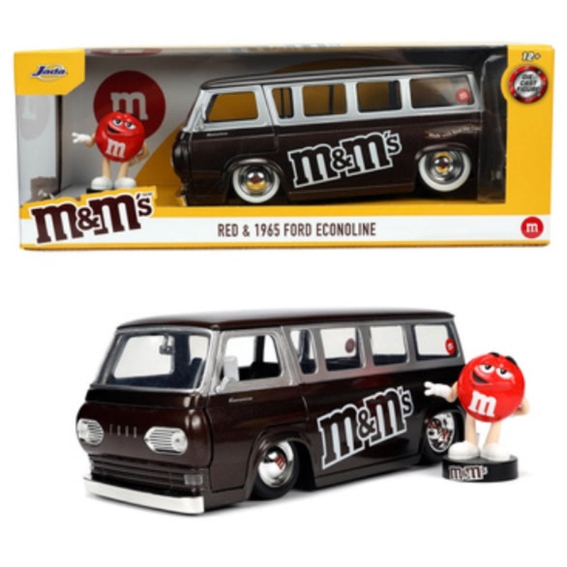 Jada – 1/24 M&M Red & Ford Econoline 1965 (Hollywood Rides)