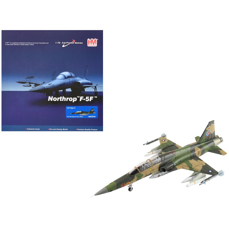 Northrop F-5F Tiger II Aircraft “46th Aggressor Squadron 7th Flight Training Wing” Republic of China Air Force “Air Power Series” 1/72 Diecast Model by Hobby Master