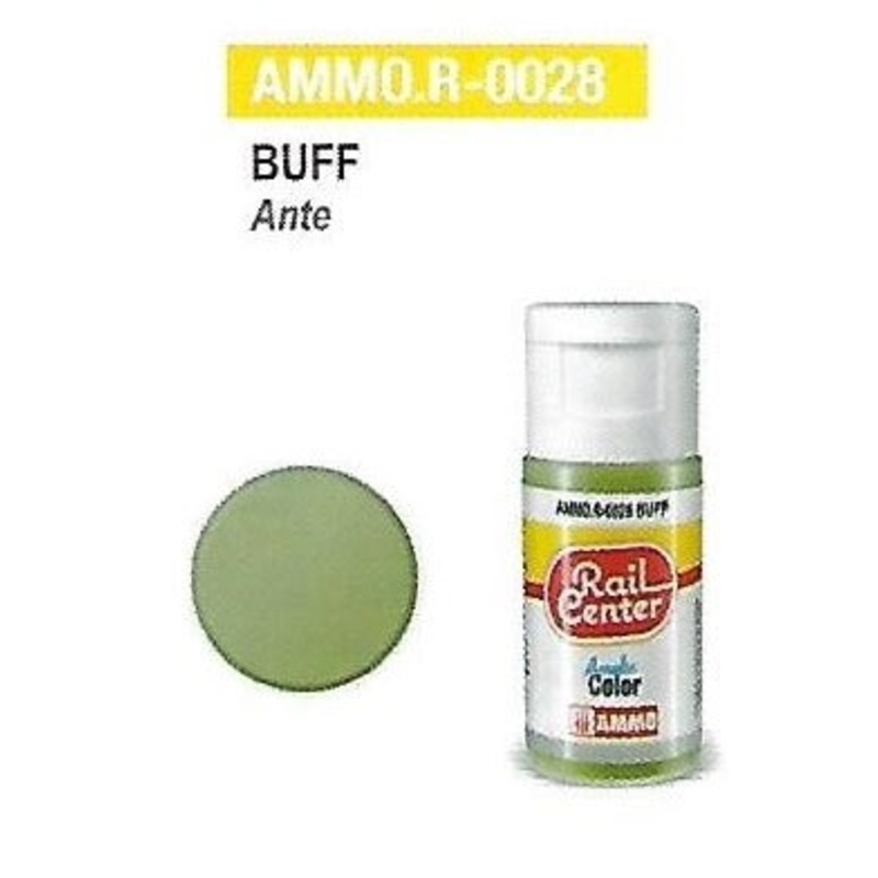 Rail Center Paint R-0028, Buff, 15ml bottle, Acrylic Paint