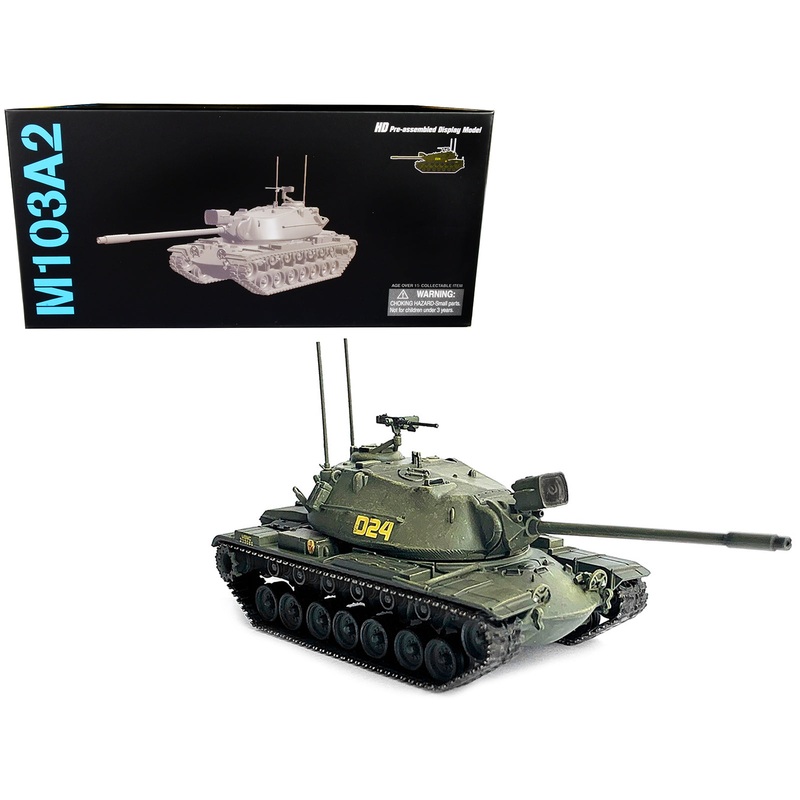 United States M103A2 Heavy Tank D24 Olive Drab “NEO Dragon Armor” Series 1/72 Plastic Model by Dragon Models