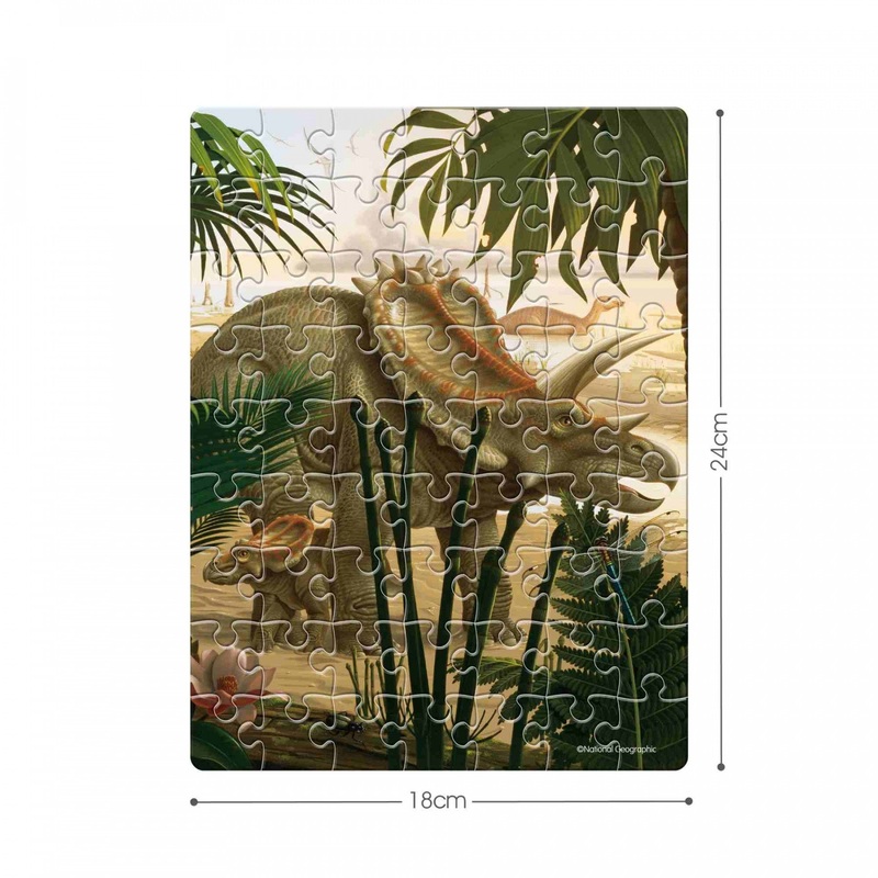 Cubic Fun – Nat Geo Kids – Triceratops Egg Puzzle (63pcs)