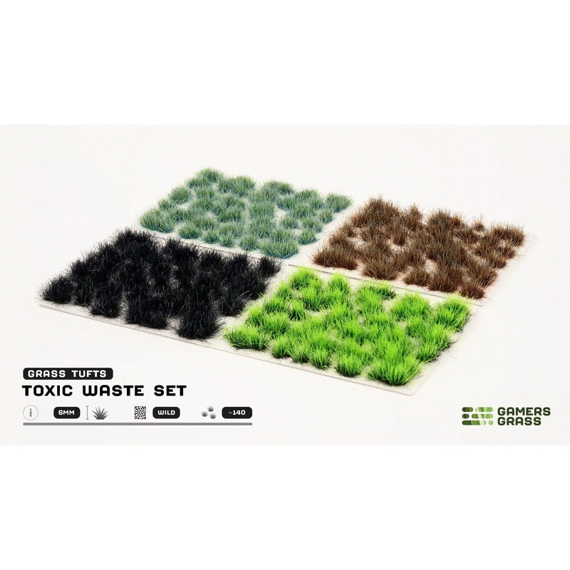 Gamers Grass – Tuft Set – Toxic Waste Set (Wild)  (GGSET-TW)