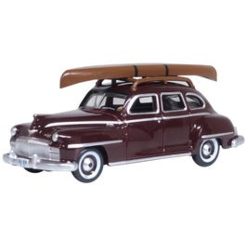 Oxford 87DS46007 HO Desoto Suburban 1946/8 (Canoe) Royal Maroon