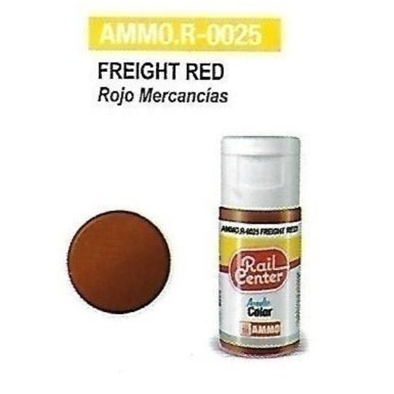Rail Center Paint R-0025, Freight Red, 15ml bottle, Acrylic Paint