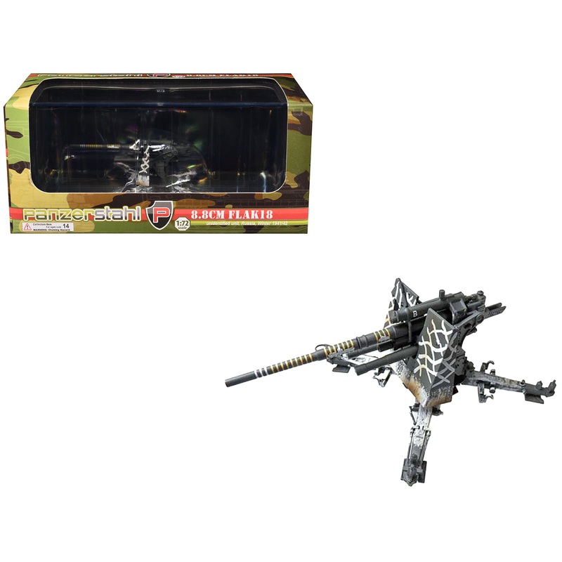 8.8cm Flak18 Gun “Unidentified Unit Russia” (1941/1942) German Army 1/72 Diecast Model by Panzerstahl