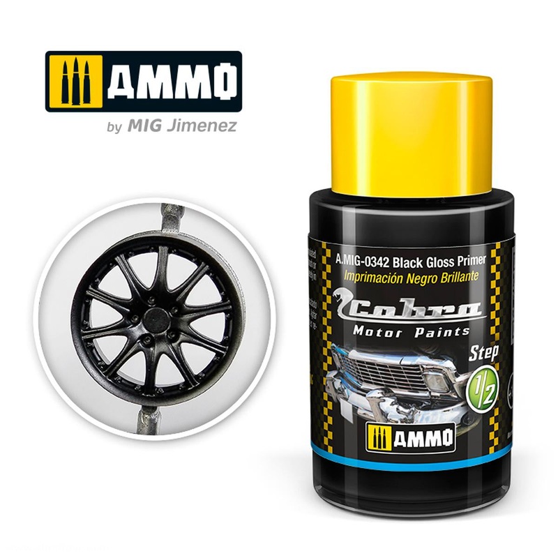 AMMO – 0342 Cobra Motor Black Gloss Primer