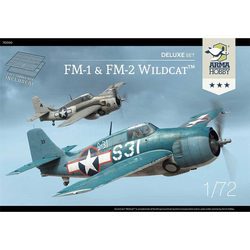ARMA Hobby – 1/72 FM-1 & FM-2 Wildcat  Deluxe Set Double Combo