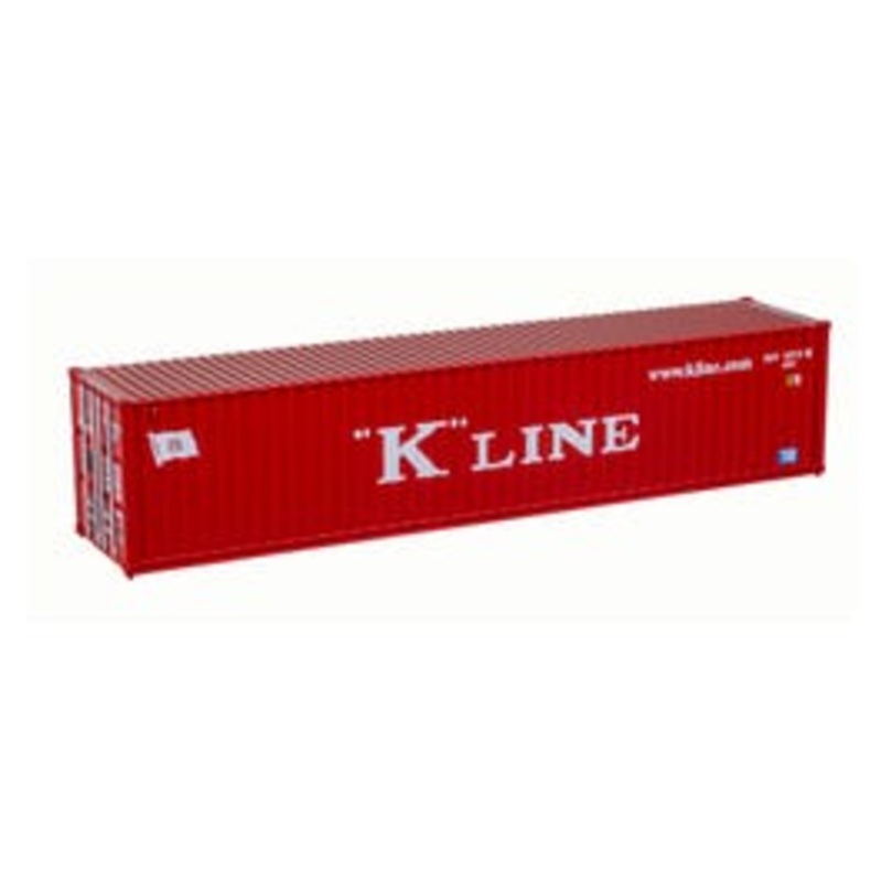 Atlas 20007475 HO MASTER 40' STANDARD HEIGHT CONTAINER K-LINE.COM [KKFU] SET 1
