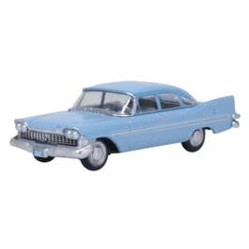 Oxford 87PS59003 HO 1959 Plymouth Savoy Sedan Powder Blue
