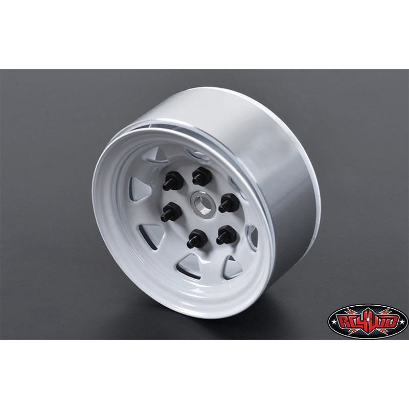 RC4WD – Stamped Steel 1.55″ Stock White Beadlock Wheels