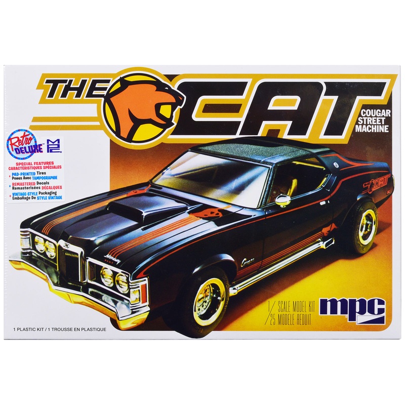 Skill 2 Model Kit 1973 Mercury Cougar “The Cat” 1/25 Scale Model by MPC