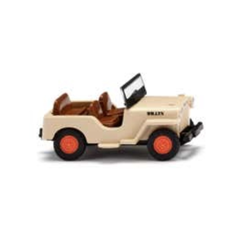 Wiking 1001  HO Willys Jeep CJ-3A ivory beige