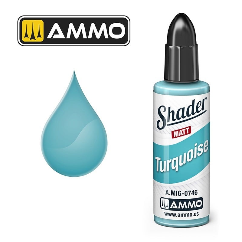 AMMO – 0746  Turquoise Matt Shader