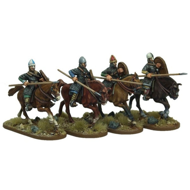 Footsore Miniatures – Norman Cavalrymen – Crouched Lance Arms
