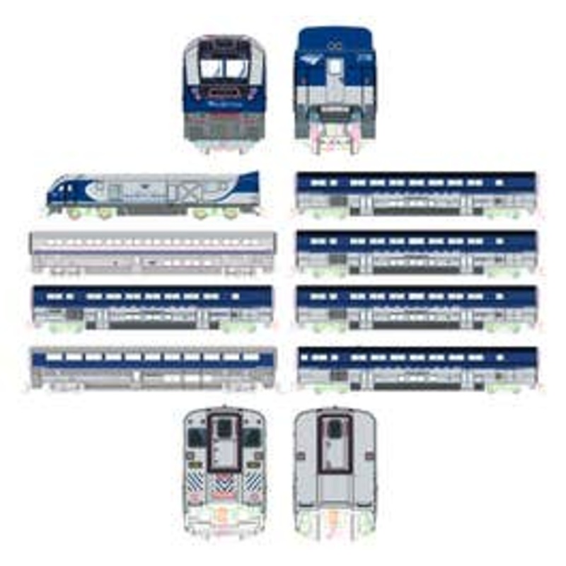 Kato 106-9010 N Amtrak SC-44 & Amtrak Pacific Surfliner 8 Unit Set