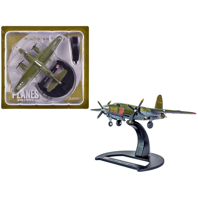 Martin B-26B Marauder Bomber Aircraft “QQQQ 556th Bomb Squadron 387th Bomb Group” United States Army Air Forces (1943) “Planes of World War II” Series 1/144 Diecast Model Airplane by Luppa