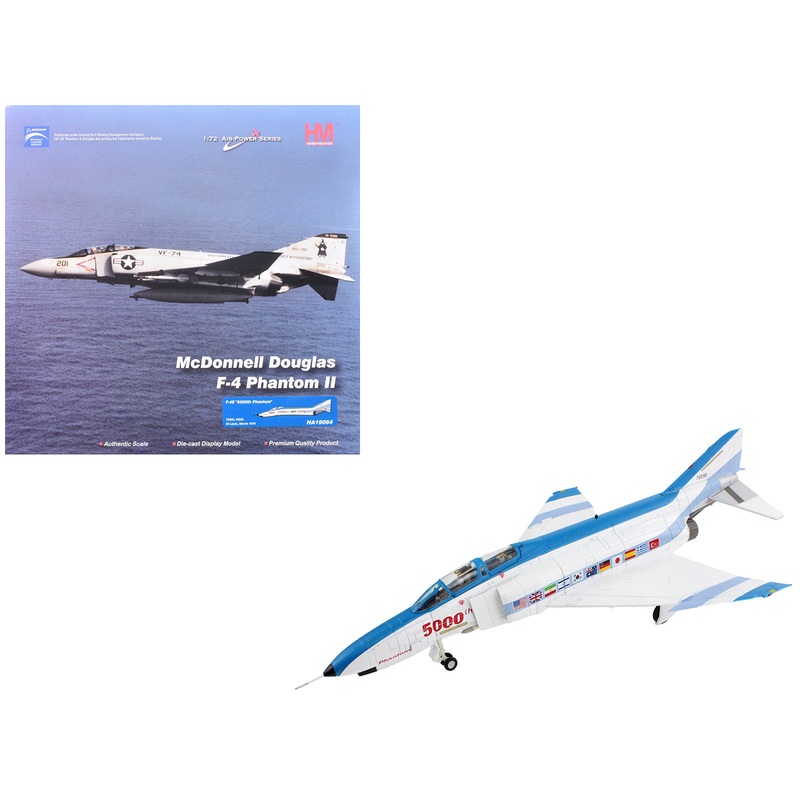 McDonnell Douglas F-4E Phantom II Fighter-Bomber Aircraft “70290 5000th Phantom St Louis” (1978) United States Air Force “Air Power Series” 1/72 Diecast Model by Hobby Master