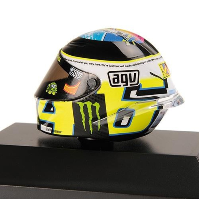 Minichamps – 1/10 AGV Helmet (V. Rossi) MotoGP Misano 2013