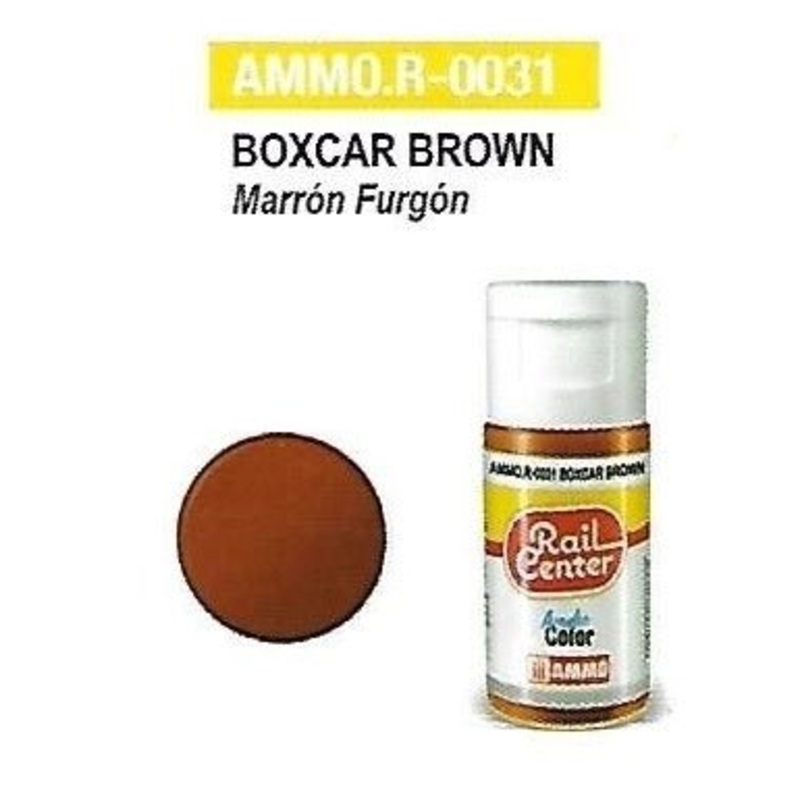 Rail Center Paint R-0031, Boxcar Brown, 15ml bottle, Acrylic Paint