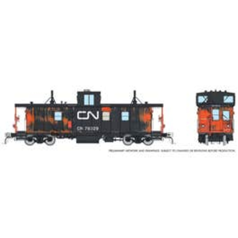 Rapido 166039 HO HS Caboose: CN – Faded: #79329