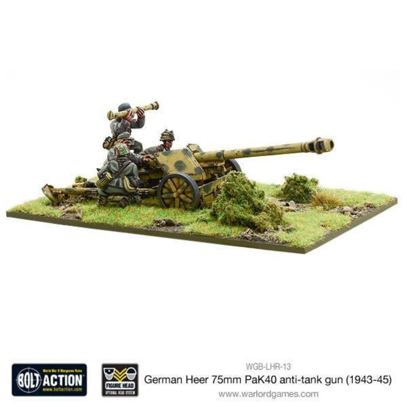 Warlord – Bolt Action: German Heer PaK 40 (Metal)