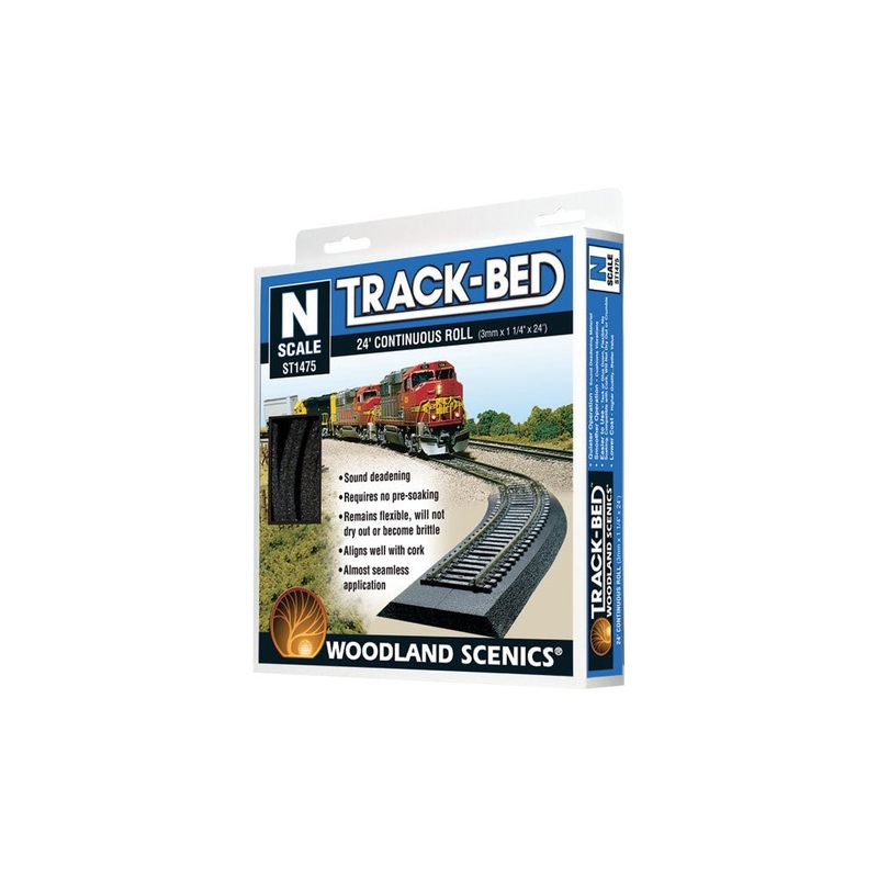 Woodland Scenics 1475 N, Track-Bed Roll, Foam, 24′ 7.31m
